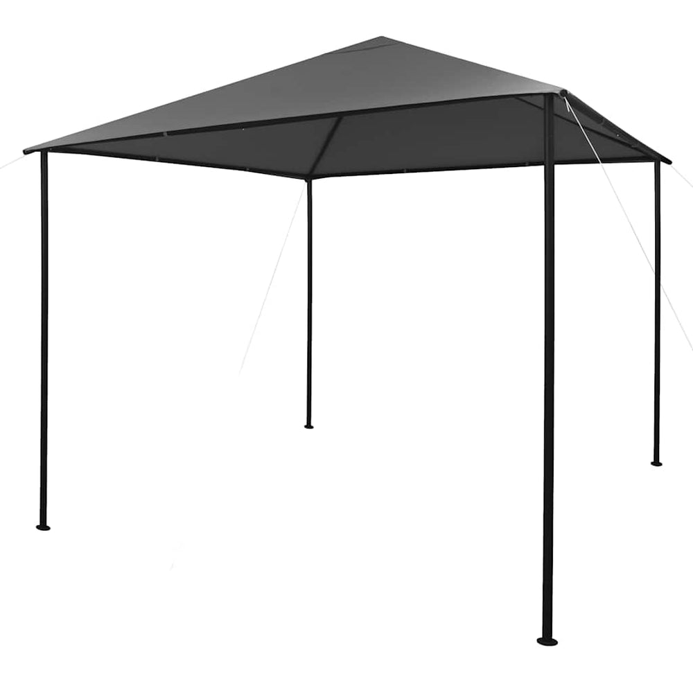 vidaXL Pavillon 3x3 m Anthracite Tissu et acier 180 g/m²