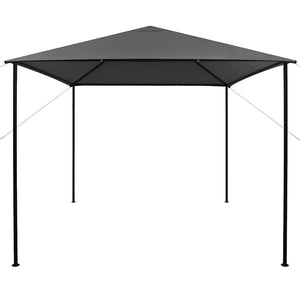 Pavillon 3x3 m Anthrazit Stoff und Stahl 180 g/m²