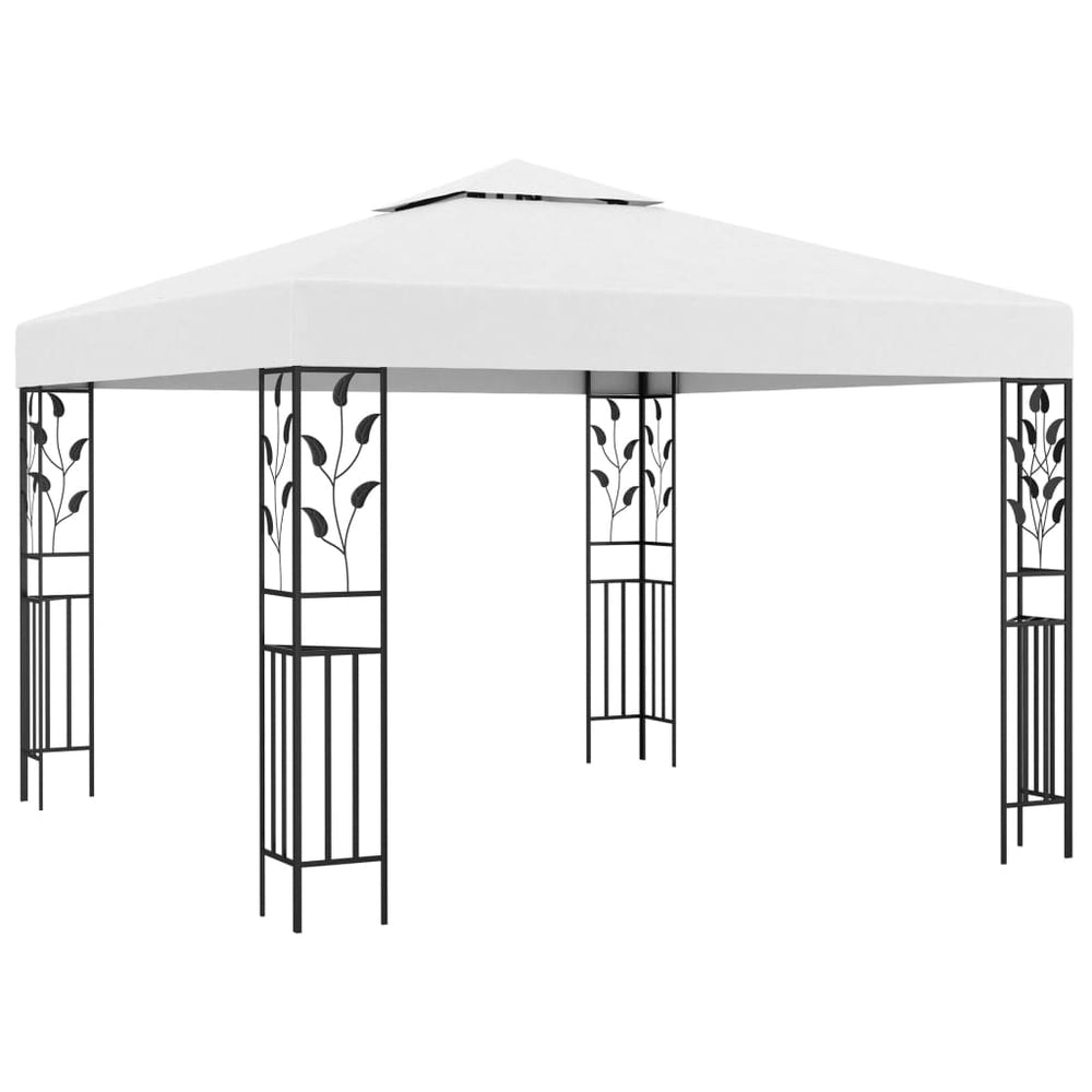 vidaXL Pavillon 3x3 m Blanc 180 g/m²