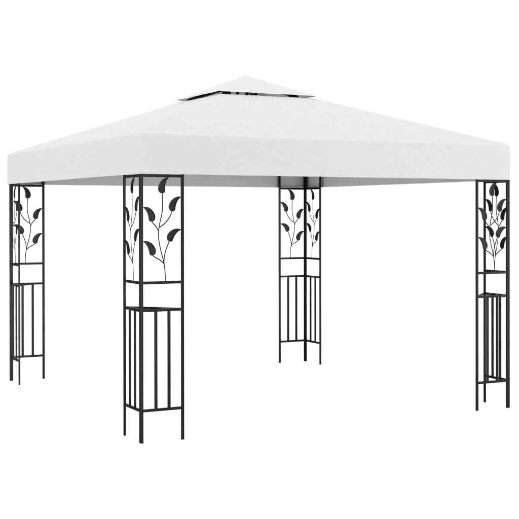 vidaXL Pavillon 3x3 m Blanc 180 g/m²