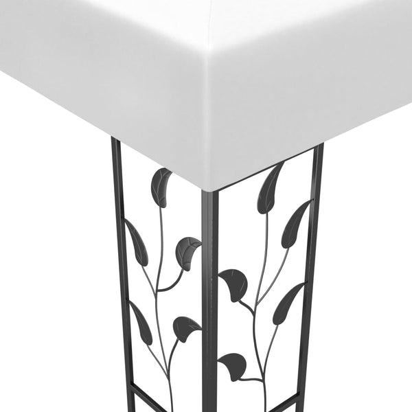 vidaXL Pavillon 3x3 m Blanc 180 g/m²