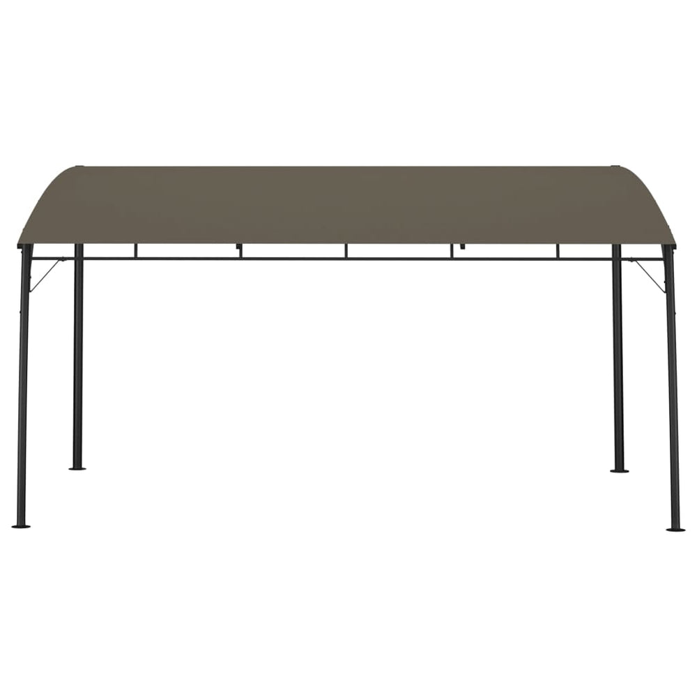 vidaXL Abri de jardin avec parasol 4x3x2,55 m Taupe