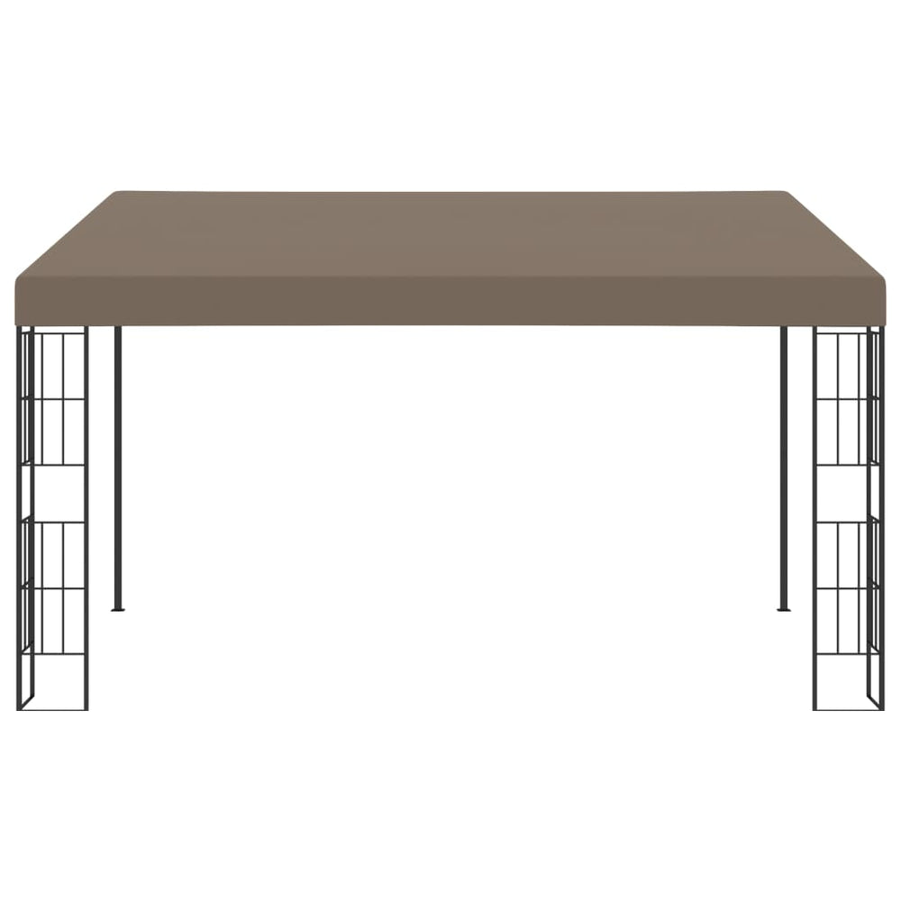 Pavillon mural vidaXL 4x3 m Tissu Taupe