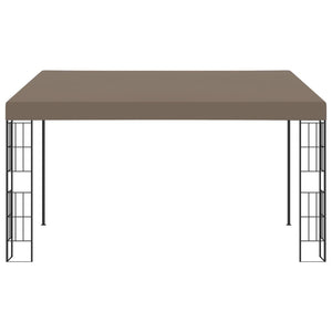 Wand-Pavillon 4x3 m Taupe Stoff