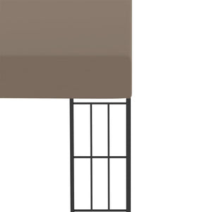 Wand-Pavillon 4x3 m Taupe Stoff