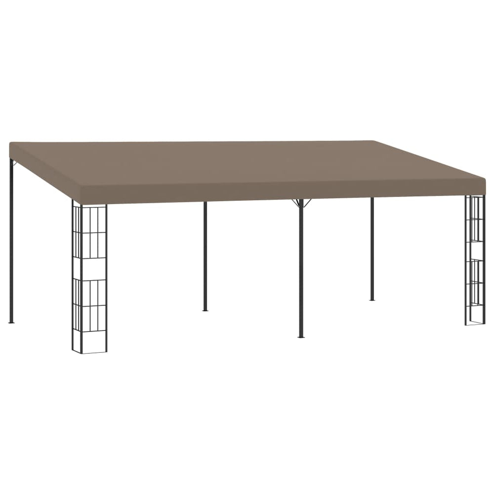 Pavillon mural vidaXL 6x3 m Tissu taupe