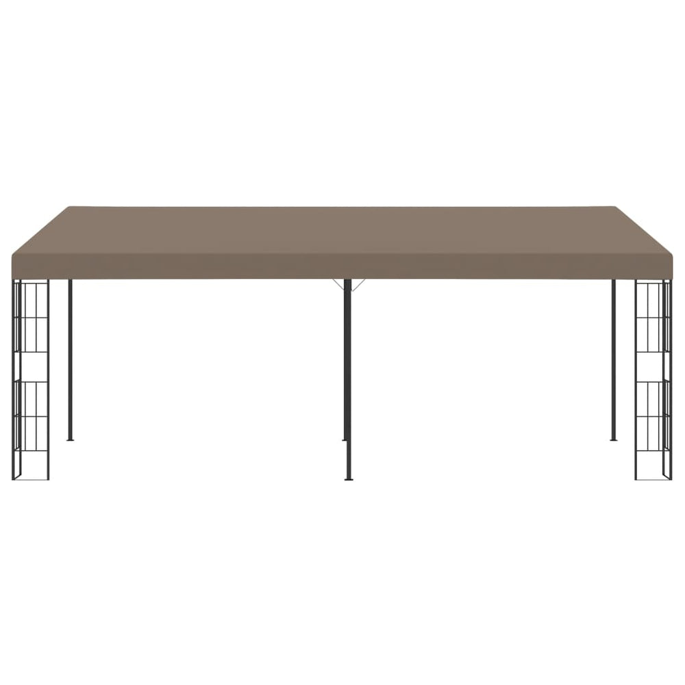Pavillon mural vidaXL 6x3 m Tissu taupe