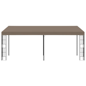 Wand-Pavillon 6x3 m Taupe Stoff