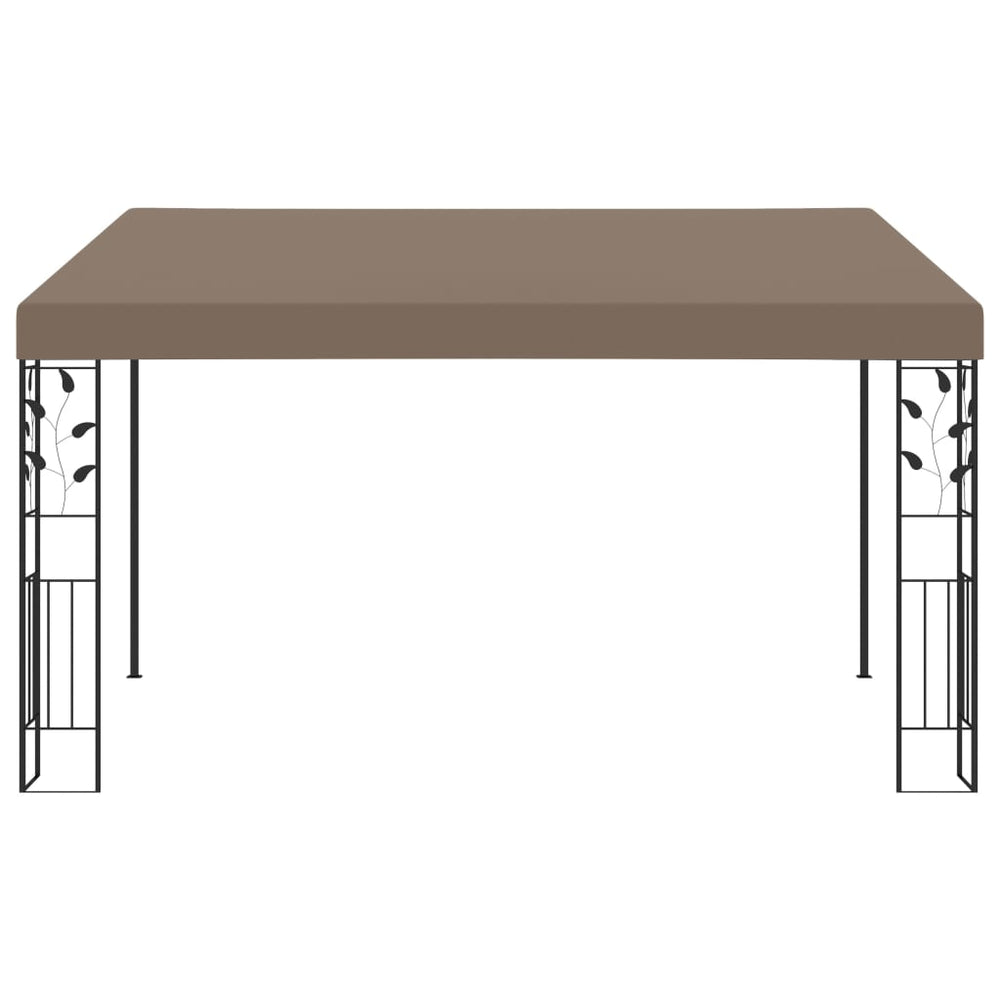 vidaXL Pavillon mural 4x3x2,5 m taupe