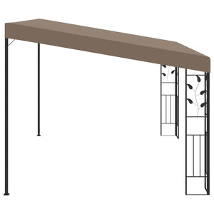 vidaXL Pavillon mural 4x3x2,5 m taupe