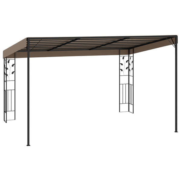 vidaXL Pavillon mural 4x3x2,5 m taupe
