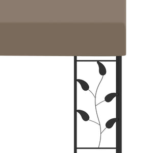 vidaXL Pavillon mural 4x3x2,5 m taupe