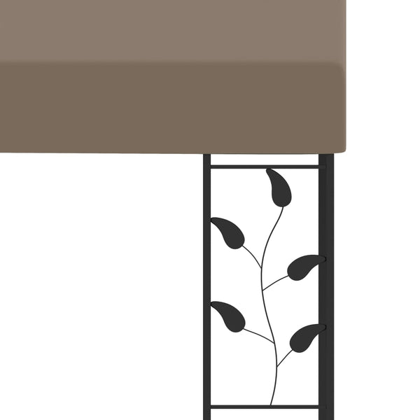 vidaXL Pavillon mural 4x3x2,5 m taupe