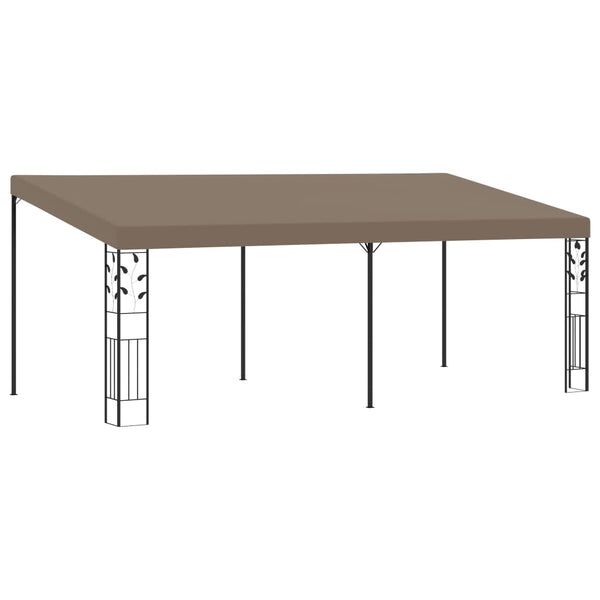 vidaXL Pavillon mural 6x3x2,5 m Taupe