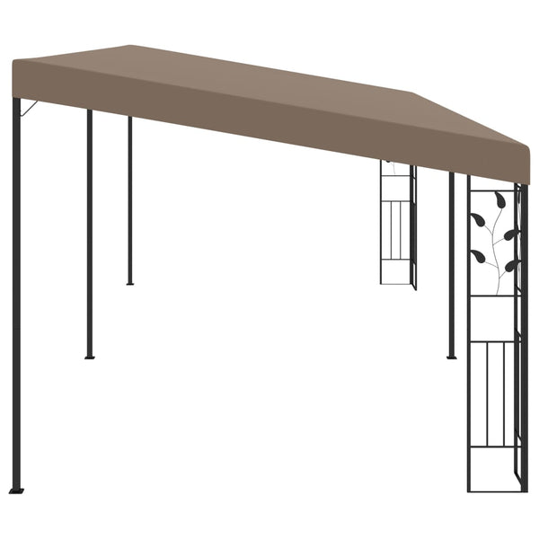 vidaXL Pavillon mural 6x3x2,5 m Taupe