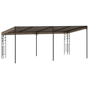 vidaXL Pavillon mural 6x3x2,5 m Taupe