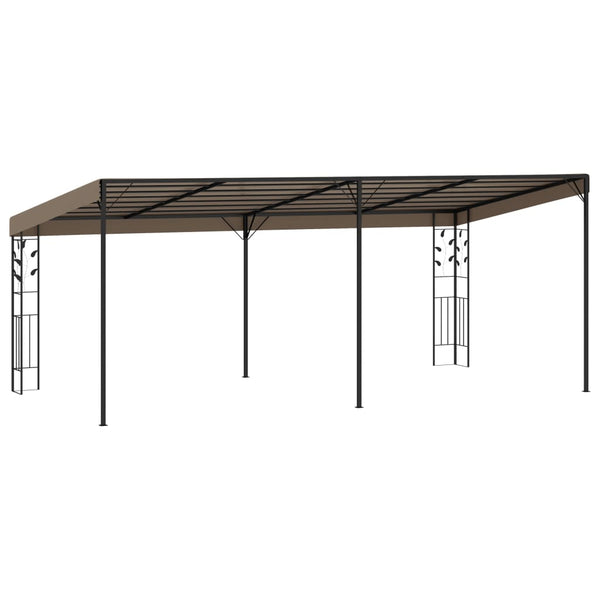 vidaXL Pavillon mural 6x3x2,5 m Taupe