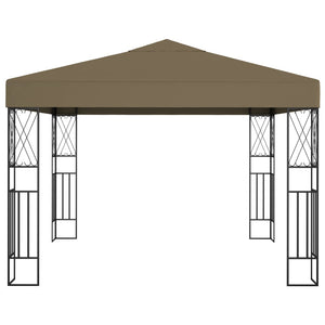 vidaXL Gazebo 3x3 m Taupe Fabric
