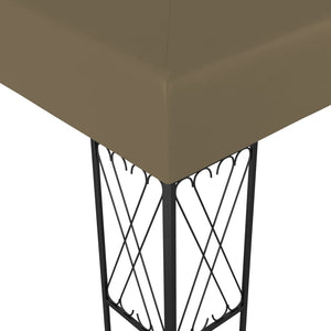 vidaXL Gazebo 3x3 m Taupe Fabric