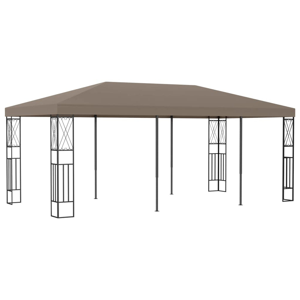vidaXL Pavillon 6x3 m Tissu taupe