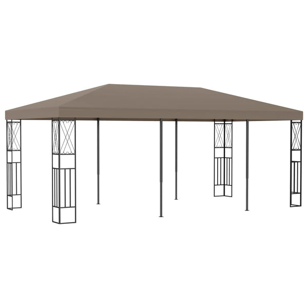 vidaXL Pavillon 6x3 m Tissu taupe