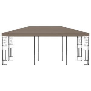 vidaXL Pavillon 6x3 m Tissu taupe