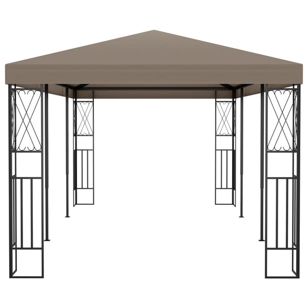 vidaXL Pavillon 6x3 m Tissu taupe