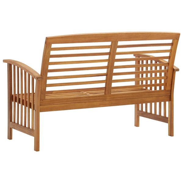 Gartenbank 119 cm Massivholz Akazie