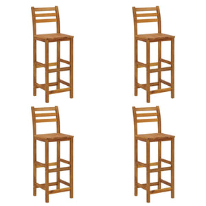 Barhocker 4 Stk. Massivholz Akazie
