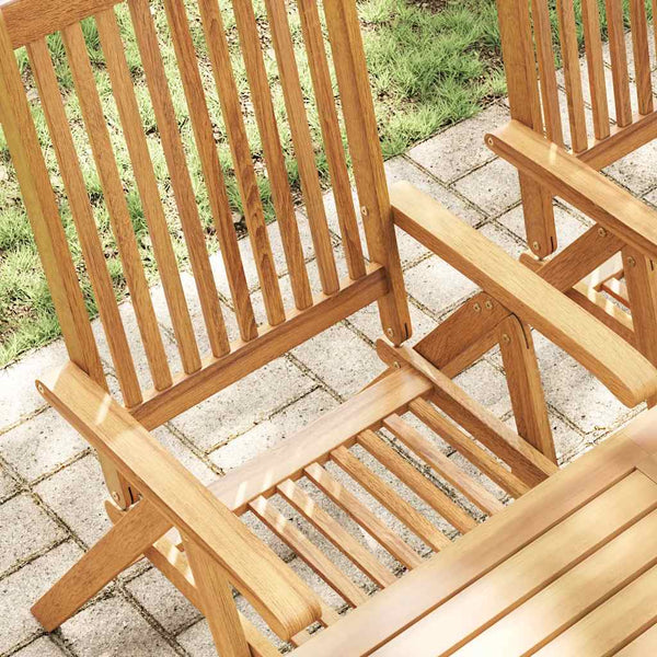 Klappbare Gartenstühle 3 Stk. Massivholz Akazie