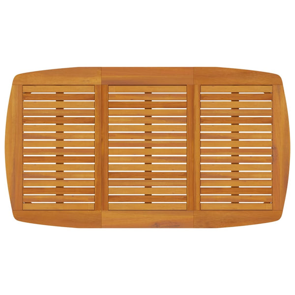 Gartentisch 160x90x75 cm Massivholz Akazie