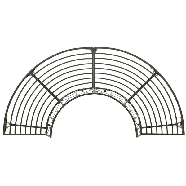 Baumbank Halbrund 160 cm Stahl