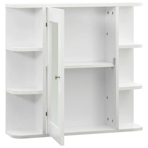 Bad Spiegelschrank Weiß 66x63 cm