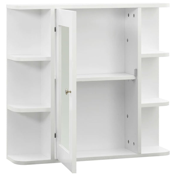 Bad Spiegelschrank Weiß 66x63 cm