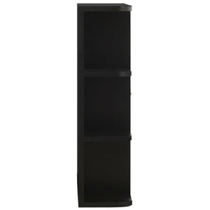 Schwarzer Bad Spiegelschrank 66 cm