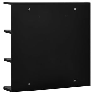 Schwarzer Bad Spiegelschrank 66 cm