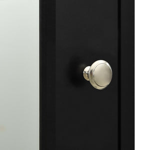 Schwarzer Bad Spiegelschrank 66 cm