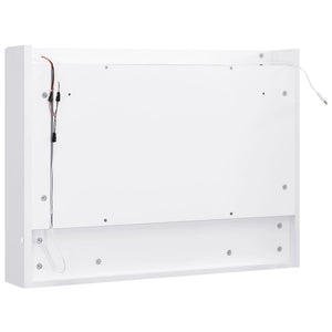 LED Bad Spiegelschrank Weiß 80x60 cm