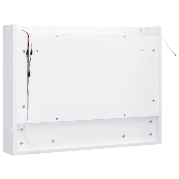 LED Bad Spiegelschrank Weiß 80x60 cm