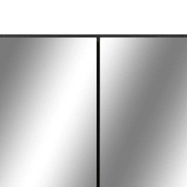 LED Spiegelschrank Schwarz 80x60 cm