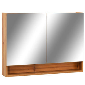 LED Spiegelschrank Eiche 80cm Bad