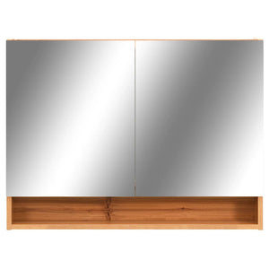 LED Spiegelschrank Eiche 80cm Bad