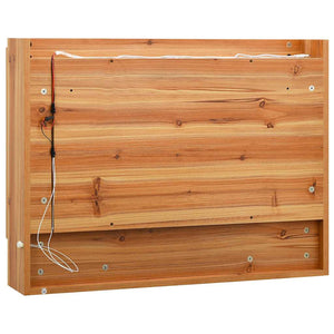 LED Spiegelschrank Eiche 80cm Bad