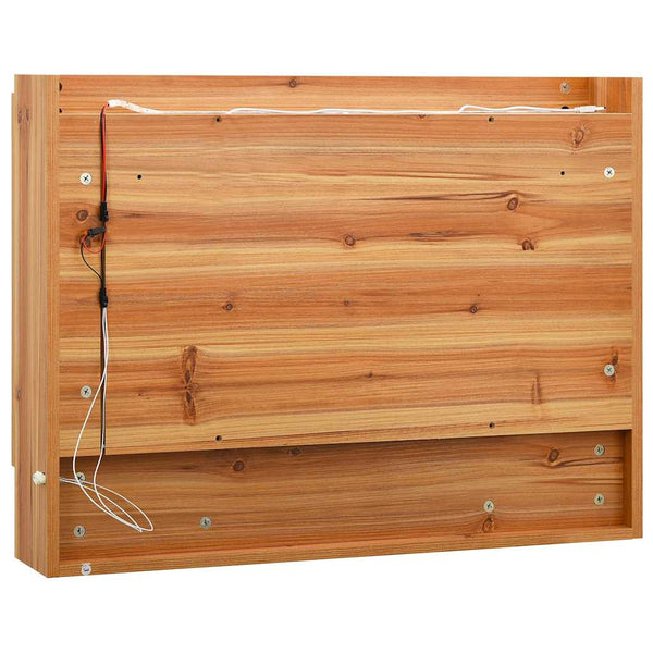 LED Spiegelschrank Eiche 80cm Bad
