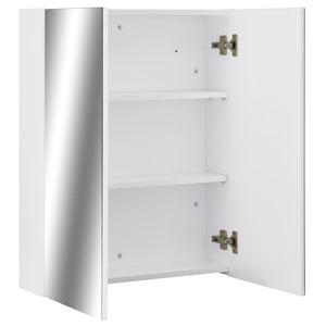 Bad Spiegelschrank Weiß 60 cm