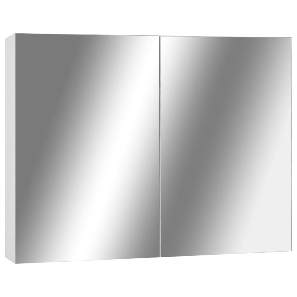 Bad Spiegelschrank Weiß 80 cm