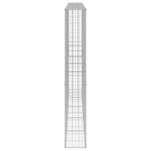 Gabionenwand mit Abdeckung Verzinkter Stahl 300x30x200 cm