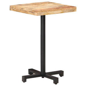 Quadratischer Bistrotisch 50x50 cm Mangoholz