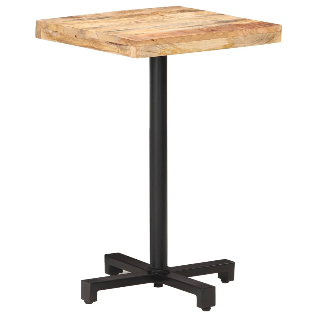 Quadratischer Bistrotisch 50x50 cm Mangoholz