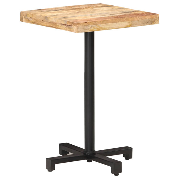 Quadratischer Bistrotisch 50x50 cm Mangoholz